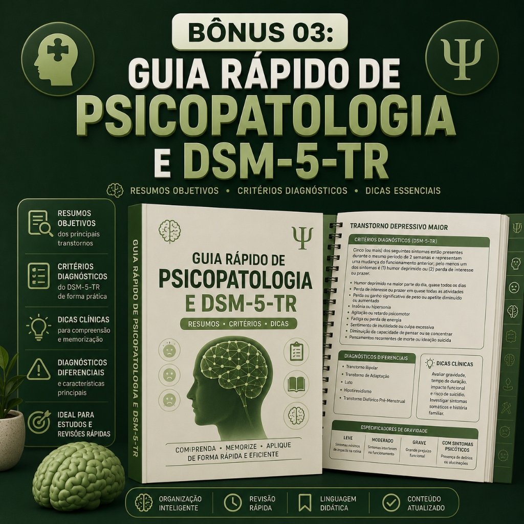 Bônus 03 - Guia Rápido de Psicopatologia e DSM-5-TR